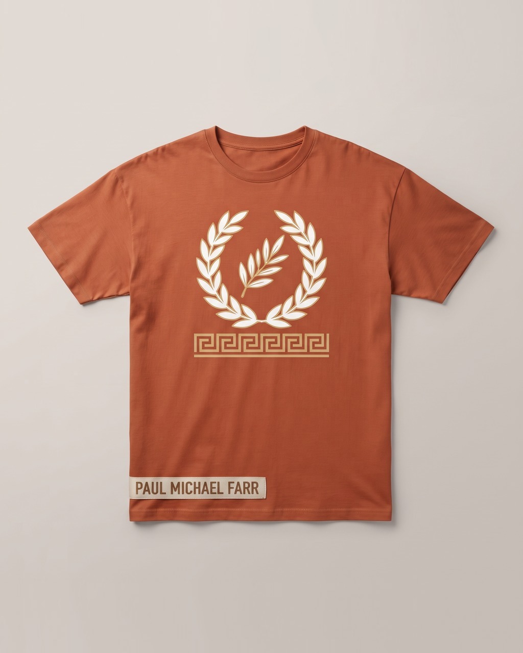 Laurel Crest Tee, Terracotta