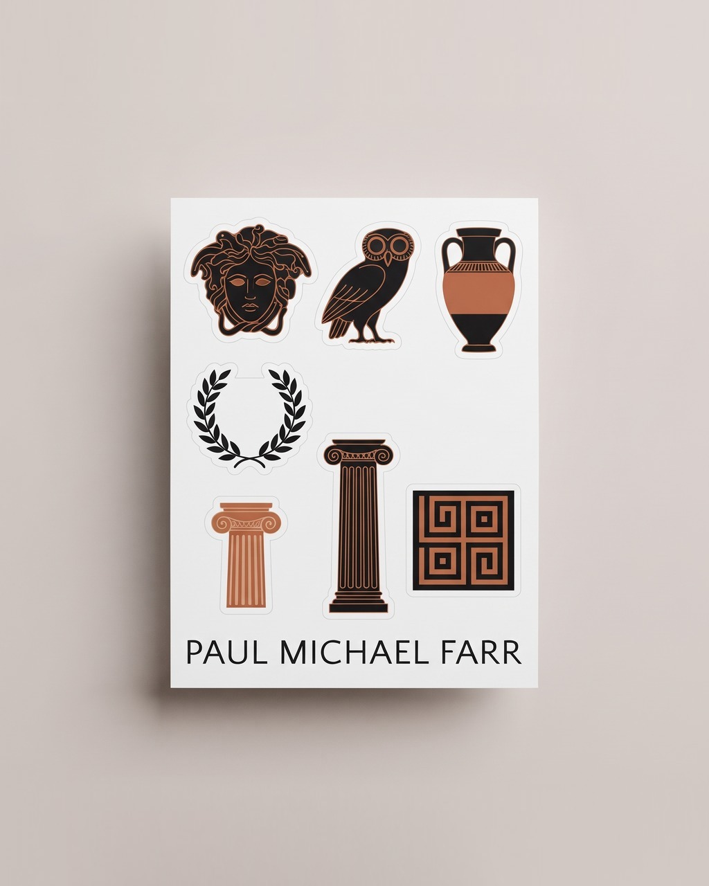 Myth Icons Sticker Sheet